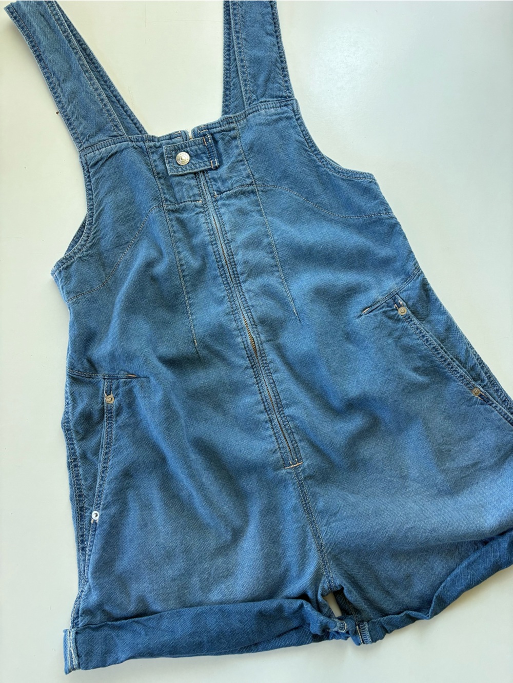 Free People We The Free Jude Shortall in Mid Indigo Small - Picture 7 of 10